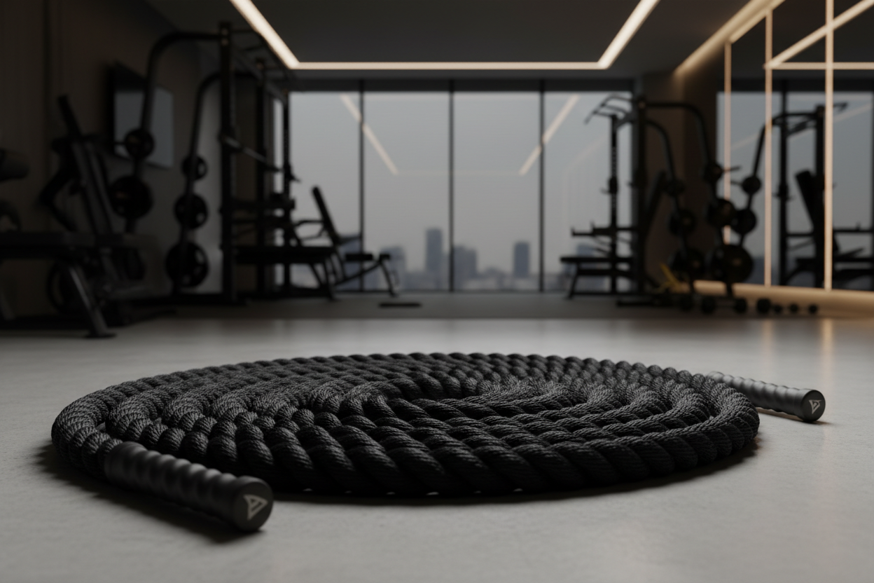 TitanPulse Battle Ropes (15m) is built for athletes who demand premium, high-performance home gym equipment. Designed to feel like a commercial-grade showroom piece, it delivers stability, durability, and a disciplined training experience—without compromise.